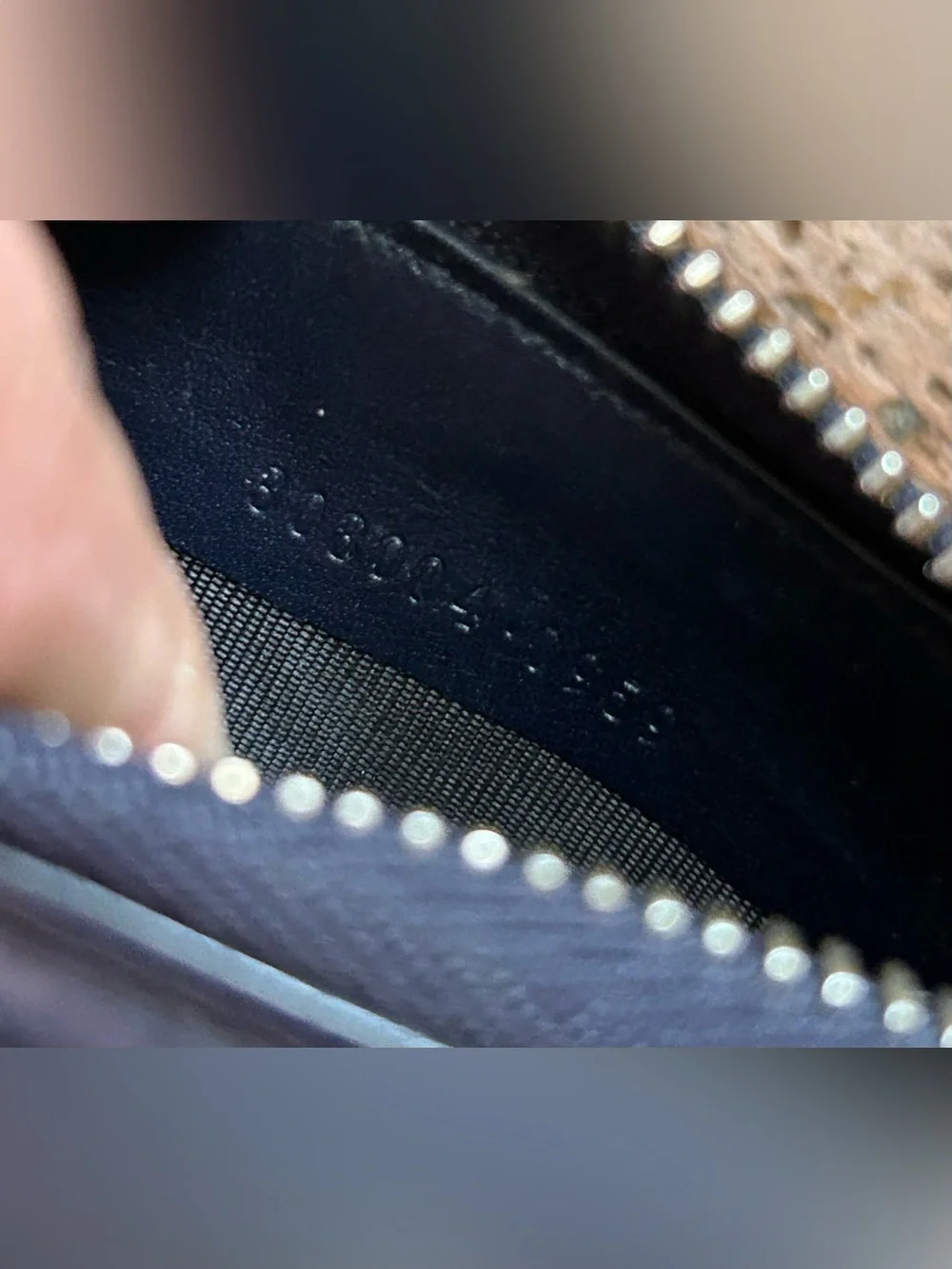 SALE ~ Gucci Navy Blue Zippered Wallet - 100% Authentic
